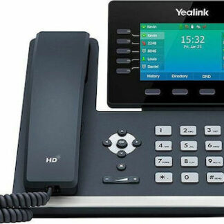 Yealink SIP-SIP-T54W Ενσύρματο Τηλέφωνο IP 16 γραμμών Μαύρο