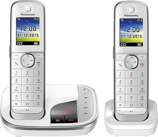 Panasonic KX-TGJ322 Ασύρματο Τηλέφωνο Duo Λευκό - Image 3