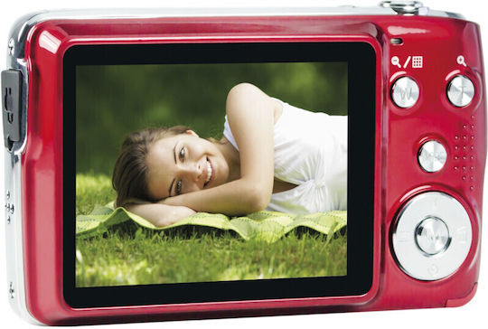 AgfaPhoto Realishot DC8200 Compact Φωτογραφική Μηχανή 18MP Οπτικού Ζουμ 8x με Οθόνη 2.7" και Ανάλυση Video Full HD (1080p) Κόκκινη - Image 3