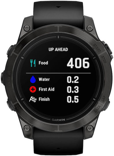 Garmin epix Pro (Gen 2) Sapphire Edition 3.3 cm (1.3 ) AMOLED 47 mm Digital 416 x 416 pixels Touchscreen Black Wi-Fi GPS (satellite)