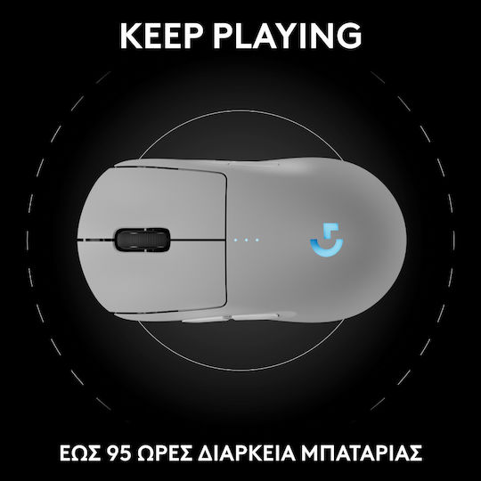 Logitech G Pro 2 Lightspeed Ασύρματο RGB Gaming Ποντίκι 44000 DPI Λευκό - Image 7