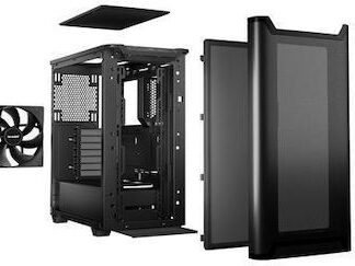 Be Quiet Pure Base 501 Midi Tower Κουτί Υπολογιστή με Πλαϊνό Παράθυρο Airflow Window Black
