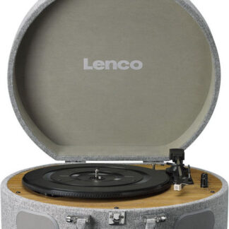 Lenco LS-66GY Βαλιτσάκι Πικάπ με Προενίσχυση και Ενσωματωμένα Ηχεία Γκρι