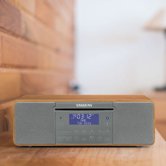 Sangean Ηχοσύστημα 2.0 DDR-47BT DDR-47BT 14W με CD / Digital Media Player και Bluetooth Καφέ - Image 4