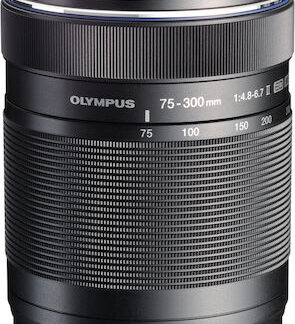 Olympus Crop Φωτογραφικός Φακός M.Zuiko Digital ED 75-300mm 1:4.8-6.7 II Tele Zoom για Micro Four Thirds (MFT) Mount Μαύρος