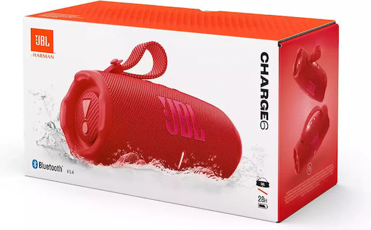 JBL Charge 6 Αδιάβροχο Ηχείο Bluetooth με Διάρκεια Μπαταρίας έως 28 ώρες Κόκκινο - Image 4