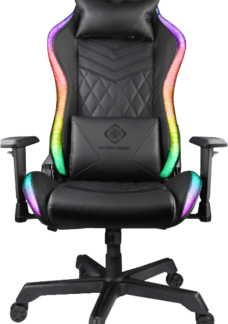 Deltaco GAM-080 Gamingstuhl Kunstleder m. RGB LED schwarz