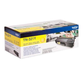 Brother TN-321Y Γνήσιο Toner Laser Εκτυπωτή Κίτρινο 1500 Σελίδων (TN-321Y)