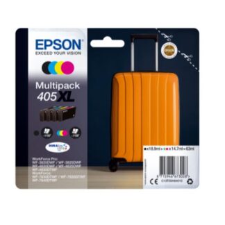 Epson 405XL Γνήσιο Πακέτο 4 Μελανιών Εκτυπωτή InkJet Κίτρινο / Κυανό / Ματζέντα / Μαύρο (C13T05H64010)