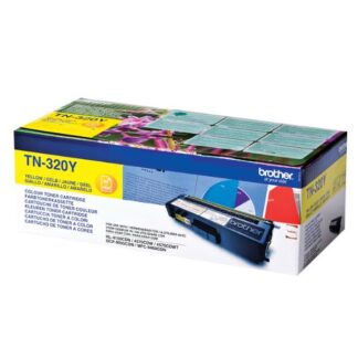 Brother TN-320Y Γνήσιο Toner Laser Εκτυπωτή Κίτρινο 1500 Σελίδων (TN-320Y)