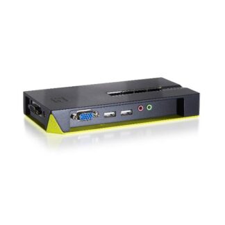 LEVELONE KVM-0421 - KVM SWITCH 4-PORTE USB VGA con supporto Audio (KVM-0421)