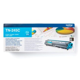 Brother TN-245C Γνήσιο Toner Laser Εκτυπωτή Κυανό High Yield 2200 Σελίδων (TN-245C)