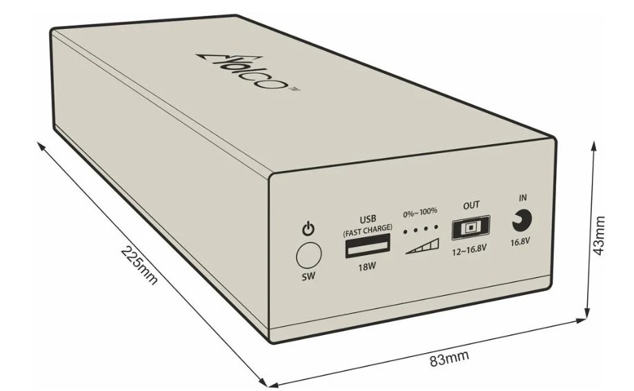 External battery powerbank for Yolco CSX5 refrigerators - Image 4