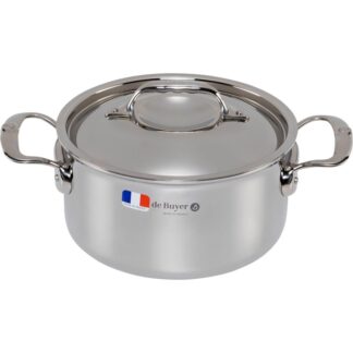 De Buyer Affinity Saucepot Stainless Steel with lid 20 cm