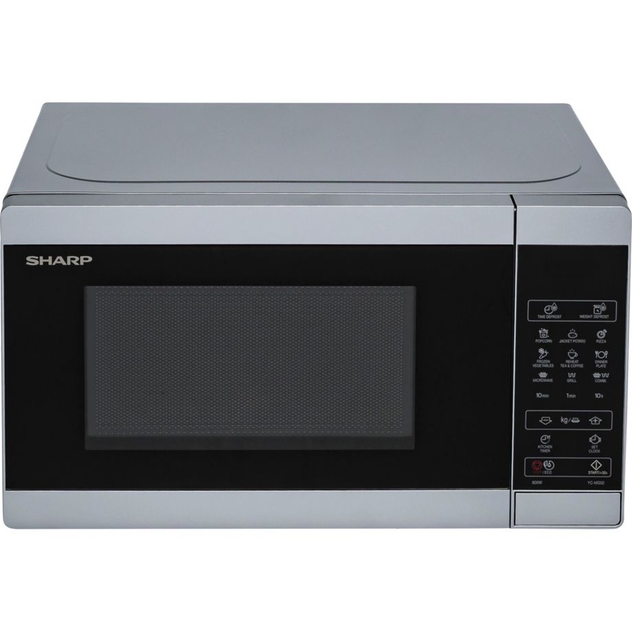 Sharp YC-MG02ES 20L 800W/Grill/Touch Silver
