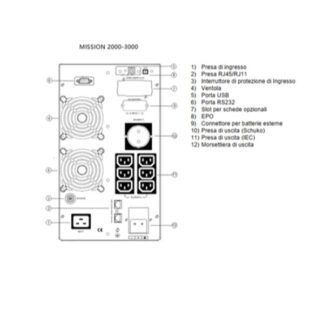MISSION 3000 VA 2700 W ON LINE CON DISPLAY LCD (EL-MISSION3000V)