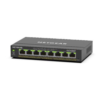 NetGear GS308EP Unmanaged L2 PoE+ Switch με 8 Θύρες Gigabit (1Gbps) Ethernet