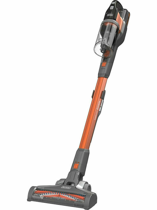 Black & Decker BHFEV182C-QW stick vacuum/electric broom 2-in-1 stick vacuum Battery Dry Bagless Orange Titanium 2 Ah