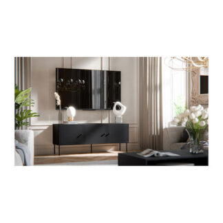 Μπουφές Palazzo Ξύλινος Black Matt 151x40x60cm