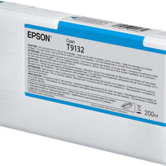 Epson T9132 Cyan 200ml Γνήσιο Μελάνι Εκτυπωτή InkJet Κυανό (C13T913200)