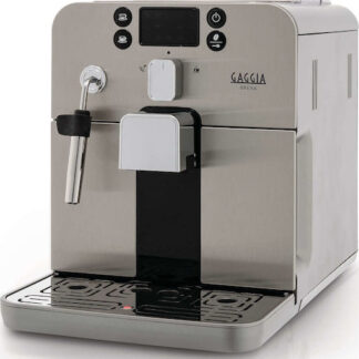 Gaggia Brera Αυτόματη Μηχανή Espresso 1400W Πίεσης 15bar με Μύλο Άλεσης Ασημί