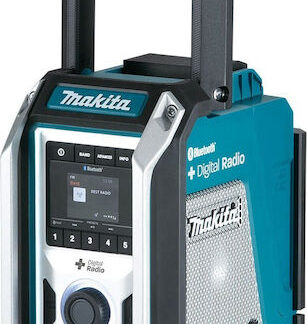 Makita DMR115 Επιτραπέζιο Ραδιόφωνο Επαναφορτιζόμενο DAB+ με Bluetooth Μπλε