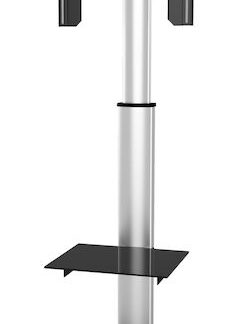 Techly Floor Stand with Shelf Trolley TV LCD/LED/Plasma 37-70  Silver