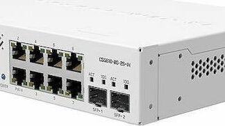 MikroTik CSS610-8G-2S+IN Managed L2 Switch με 8 Θύρες Gigabit (1Gbps) Ethernet και 2 SFP Θύρες