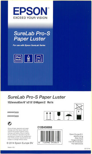 1x2 Epson SureLab Pro-S Paper Luster 152 mm x 65 m 248 g BP