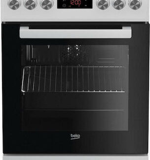 Beko Κουζίνα Φυσικού Αερίου & Ρεύματος 55lt με Εστίες Φυσικού Αερίου Π50εκ. Λευκή Κωδικός: FSE52320DWD