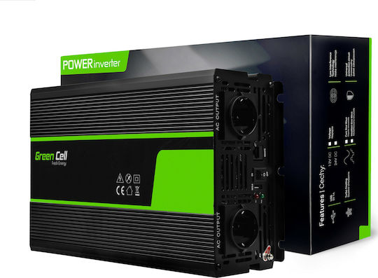 Green Cell INV21 power adapter/inverter Auto 6000 W Black