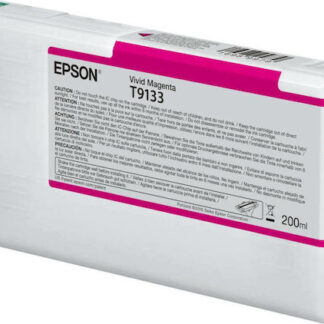 Epson T9133 Vivid Magenta Γνήσιο Μελάνι Εκτυπωτή InkJet Ματζέντα (C13T913300)