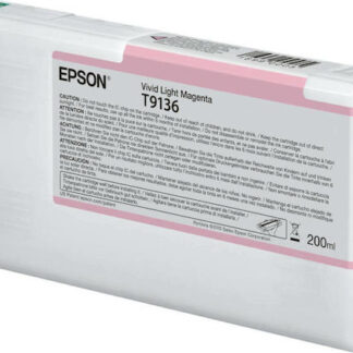 Epson T9136 Γνήσιο Μελάνι Εκτυπωτή InkJet Ανοιχτό Ματζέντα (C13T913600)