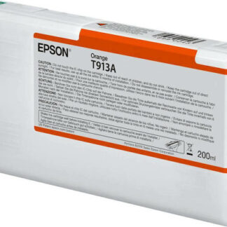Epson T913A Orange Γνήσιο Μελάνι Εκτυπωτή InkJet Πορτοκαλί (C13T913A00)