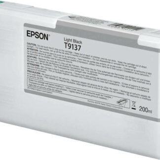 Epson T9137 Light Black Γνήσιο Μελάνι Εκτυπωτή InkJet Μαύρο (C13T913700)
