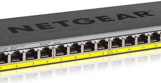 NETGEAR GS116PP Unmanaged Gigabit Ethernet (10/100/1000) Power over Ethernet (PoE) Black