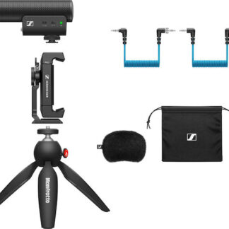 Sennheiser MKE 400 Mobile Kit Σετ Πυκνωτικό Μικρόφωνο 3.5mm Shock Mounted για Κάμερα
