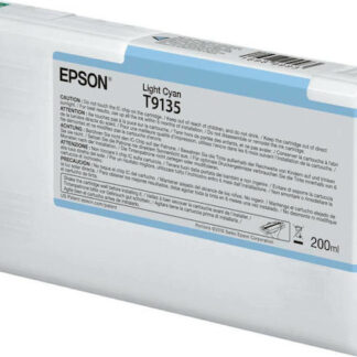 Epson T9135 Light Cyan 200ml Γνήσιο Μελάνι Εκτυπωτή InkJet Κυανό (C13T913500)