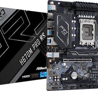 ASRock H670M Pro RS Motherboard Micro ATX με Intel 1700 Socket
