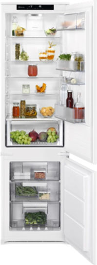 Electrolux Εντοιχιζόμενος Ψυγειοκαταψύκτης 274lt NoFrost Υ189.4xΠ56xΒ55εκ. Λευκός ENS6TE19S