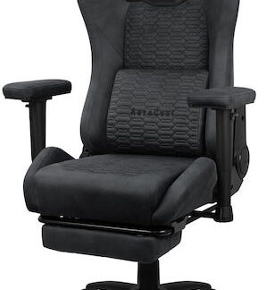 Aerocool ROYALSLATEGR Premium Ergonomic Gaming Chair Legrests Aerosuede Technology Grey