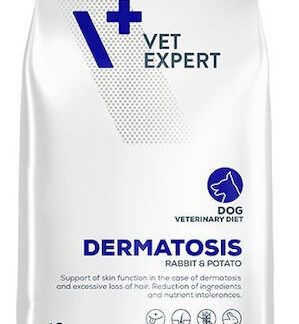 VetExpert Dermatosis 12kg Ξηρά Τροφή Σκύλων Διαίτης, χωρίς Γλουτένη με Κουνέλι