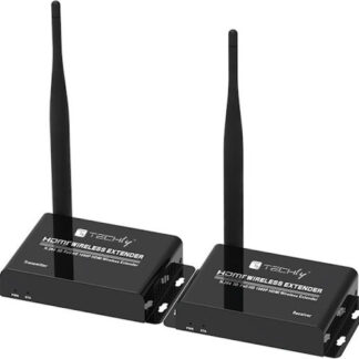 Techly IDATA HDMI-WL55 AV extender AV transmitter & receiver Black