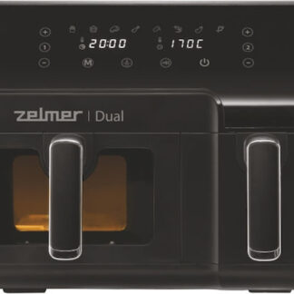 Zelmer Air Fryer με Διπλό Αποσπώμενο Κάδο 9lt Μαύρο ZAF9000