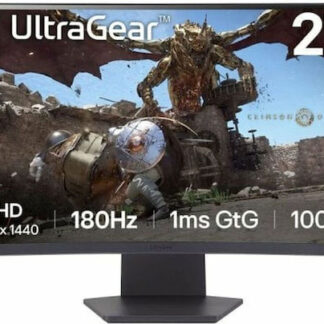 LG UltraGear 27GS60QC-B VA HDR Curved Gaming Monitor 27" QHD 2560x1440 180Hz με Χρόνο Απόκρισης 1ms GTG