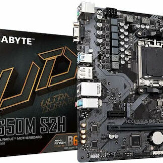 GIGABYTE B650M S2H Motherboard - AMD Ryzen 9000 Series CPUs  5+2+2 Phases VRM  up to 6400MHz DDR5 (OC)  1xPCIe 4.0 M.2  GbE LAN  USB 3.2 Gen 1