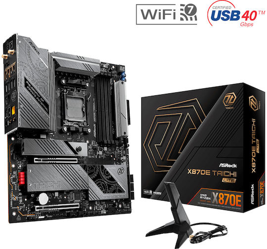 ASRock X870E Taichi Lite Wi-Fi Motherboard Extended ATX με AMD AM5 Socket