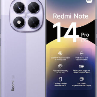 Xiaomi Redmi Note 14 Pro 5G 16.9 cm (6.67 ) Dual SIM USB Type-C 8 GB 256 GB 5110 mAh Lavender  Purple