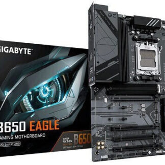 GIGABYTE B650 EAGLE Motherboard - AMD Ryzen 9000 Series CPUs  12+2+2 Phases VRM  up to 7600MHz DDR5 (OC)  1xPCIe 5.0 + 2xPCIe 4.0 M.2  GbE LAN  USB 3.2 Gen 2