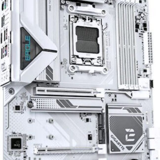 GIGABYTE B850 EAGLE WIFI7 ICE Motherboard - AMD Ryzen 9000 Series CPUs  8+2+2 Phases Digital VRM  up to 8200MHz DDR5 (OC)  1xPCIe 5.0 + 2xPCIe 4.0 M.2  WIFI 7  2.5 GbE LAN  USB 3.2 Gen 2